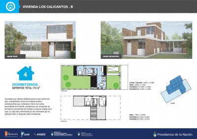 Modelo LOS CALICANTOS (de 4 dormitorios) (hay de 2 dorm en 1 planta)